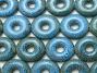 Blue Turquoise Ceramic Donuts